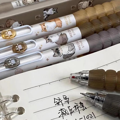 4 Stylos chats kawaii